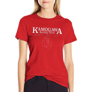 Kamogawa Boxing Gym T-Shirt summer tops funny tshirts for Women