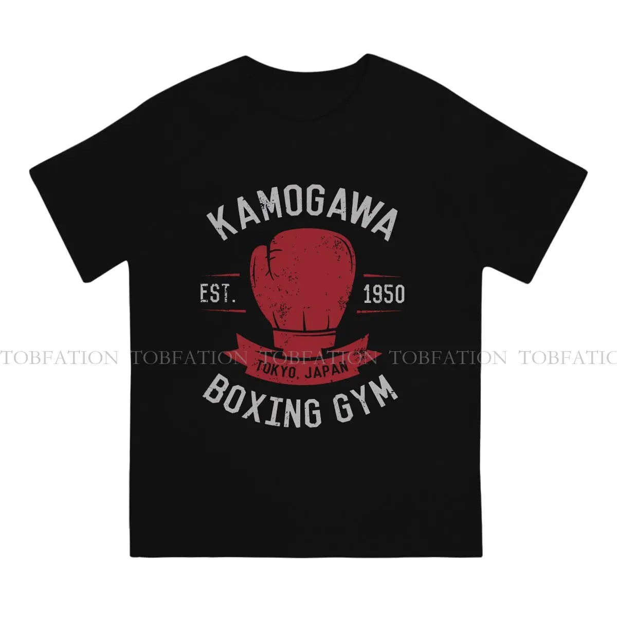 Kamogawa Boxing Gym EST 1950 Tshirt Harajuku Men Alternative Teenager