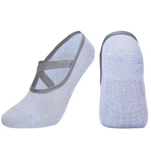 Women Yoga Socks Backless Breathable Bandage Ladies Dance Sports Socks