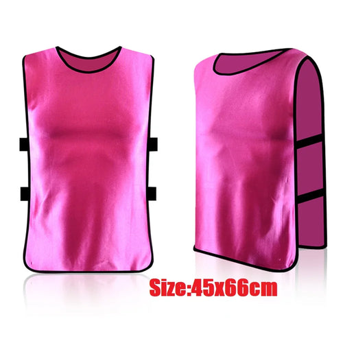 Adults Kids Soccer Pinnies Quick Drying Basketball Football Rugby Team