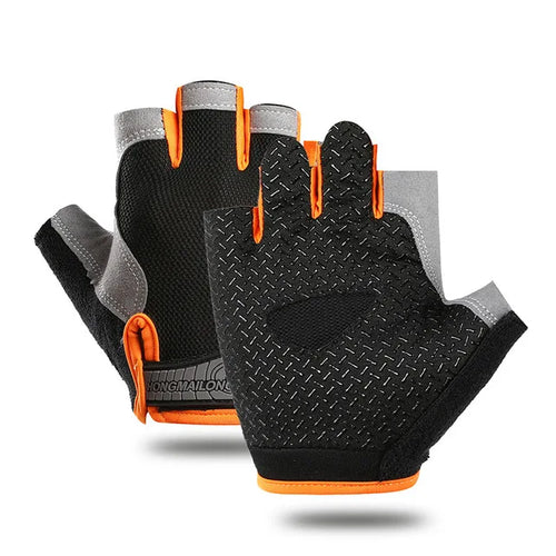 Half Finger Gel Weight Lifting Gloves Men Women Breathable Anti-slip