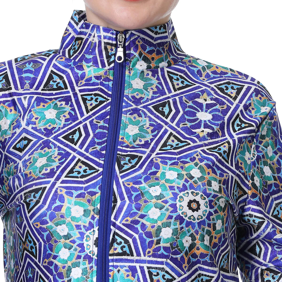 2024 Print Muslim Swimwear Women Modest Loose Hijab Burkini Wear 8XL