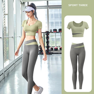 Yoga Sets 2PCS Sport Workout Clothes Femme Activewear Set Girls