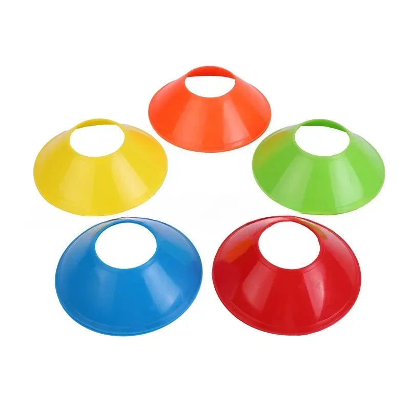 10Pcs Soccer Cones Disc Football Training Discs With Carry Bag Holder