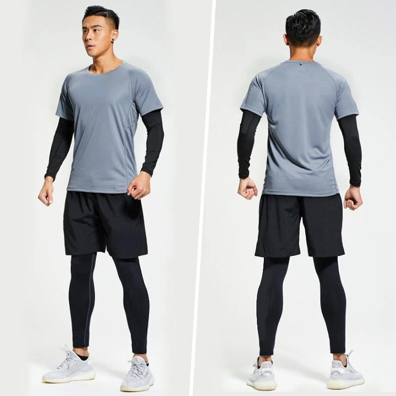 Men's Tracksuit Gym Fitness Compression Basketball Sports Suit Clothes