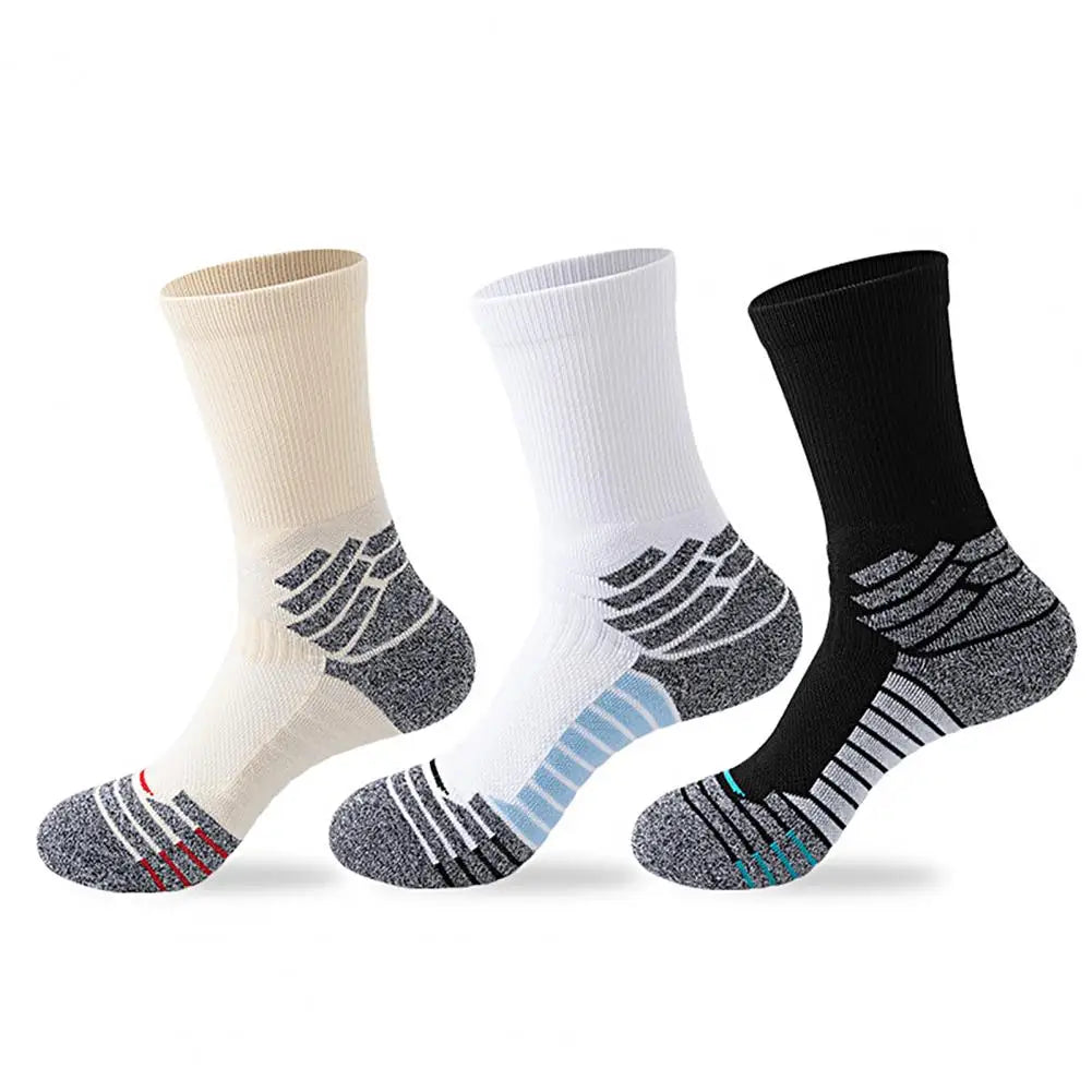 Wear-resistant 1 Pair Cozy Autumn Winter Long Socks Sport Wear Soft