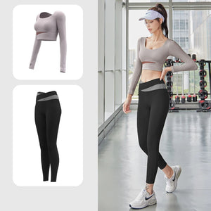 Yoga Sets 2PCS Sport Workout Clothes Femme Activewear Set Girls