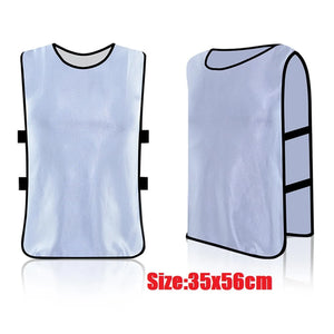 Adults Kids Soccer Pinnies Quick Drying Basketball Football Rugby Team