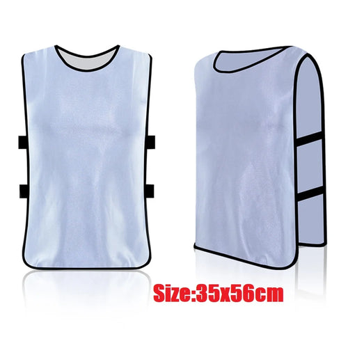 Adults Kids Soccer Pinnies Quick Drying Basketball Football Rugby Team