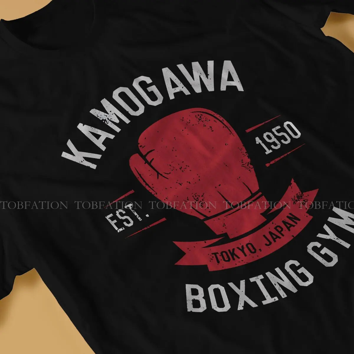 Kamogawa Boxing Gym EST 1950 Tshirt Harajuku Men Alternative Teenager