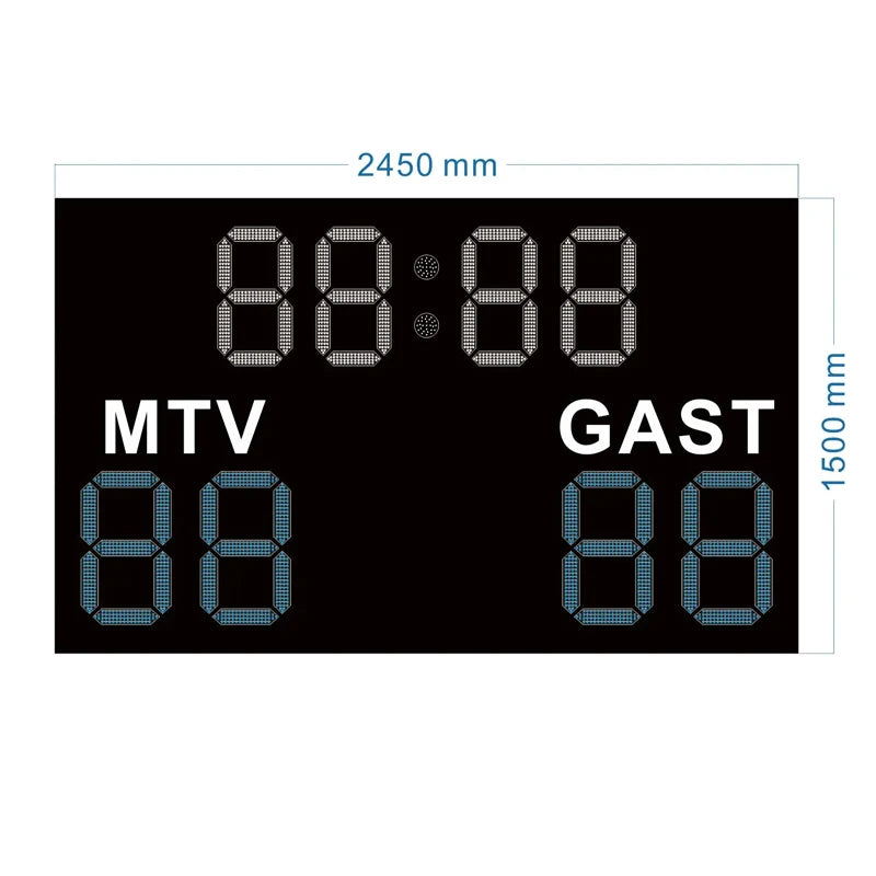 waterProof Outdoor LED Digital Sign Scoreboard LED Football Scoreboard