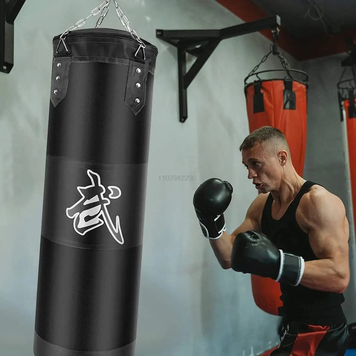 Punch Sandbag Durable Boxing Heavy Punch Bag With Metal Chain Hook