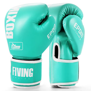 FIVING Pro Style Boxing Gloves for Women, PU Leather, Training Muay