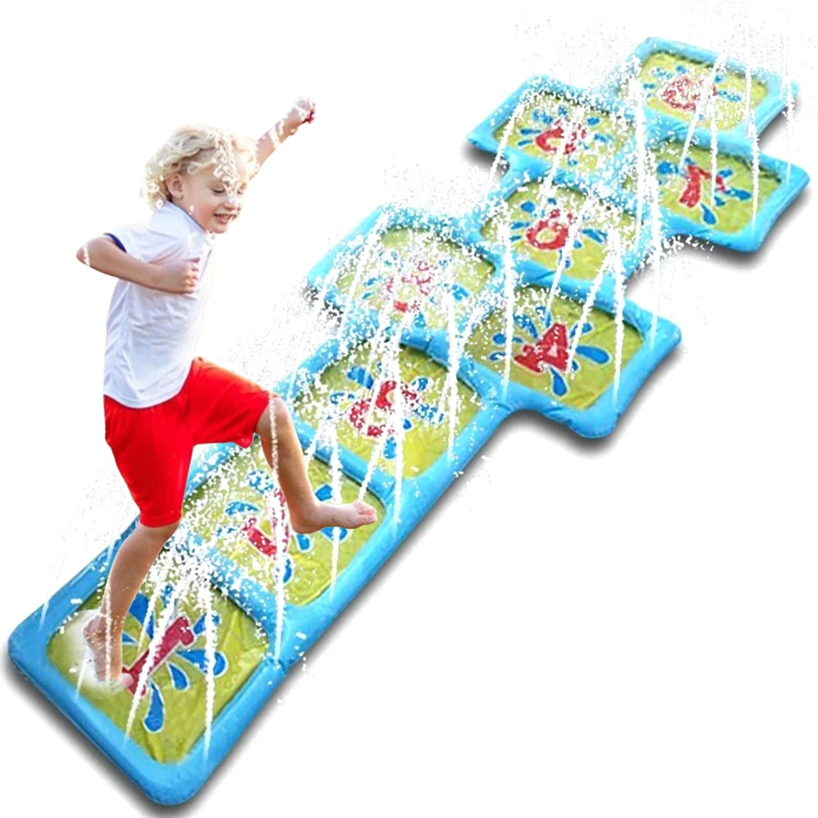 Inflatable Water Spray Number Pad Summer Children Kids Outdoor