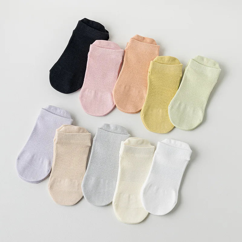 Mesh Breathable Yoga Socks Women Cotton Low Cut Short Gym Fitness