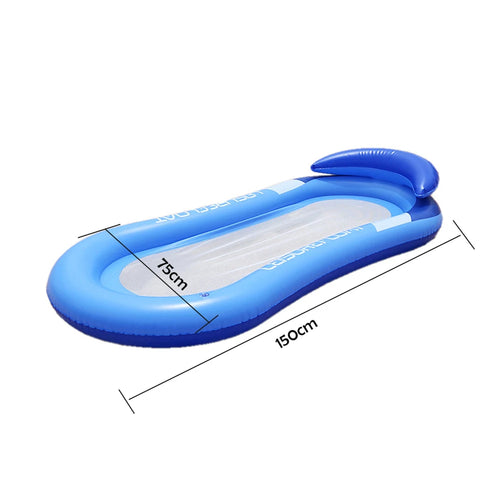 Outdoor Foldable Sleeping Water Hammock Tube Inflatable Floating Row