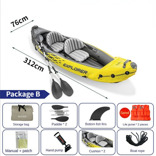 Inflatable Boat Double Drifting Boat Water Sport Kayak Professional