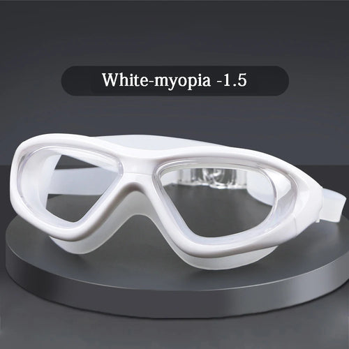 Men Women -1.5 To -7.0 Myopia Swimming Goggles Diopter Transparent