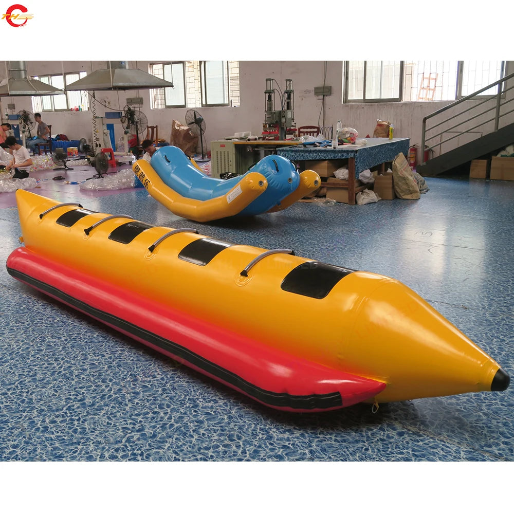 Free Air Shipping to Door 6 seats  Inflatable Water Sport Toy Banana