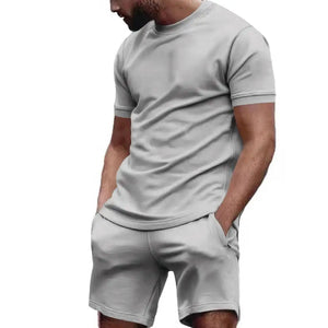 New Mens Summer Sports Tshirt Shorts Suit Comfortable Breathable Mesh