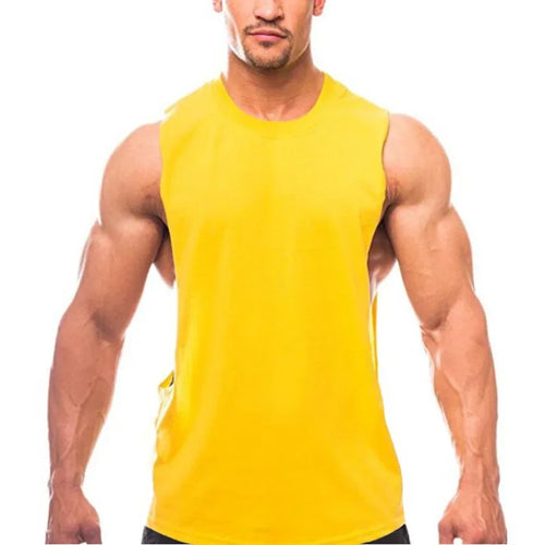 Bodybuilding Tank Tops Men Sports Sleeveless shirt Muscle guys Vest