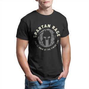 Novelty 100% Cotton Tee Plus Size TopsSpartan Race You'll Know At The