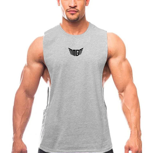 Bodybuilding Tank Tops Men Sports Sleeveless shirt Muscle guys Vest