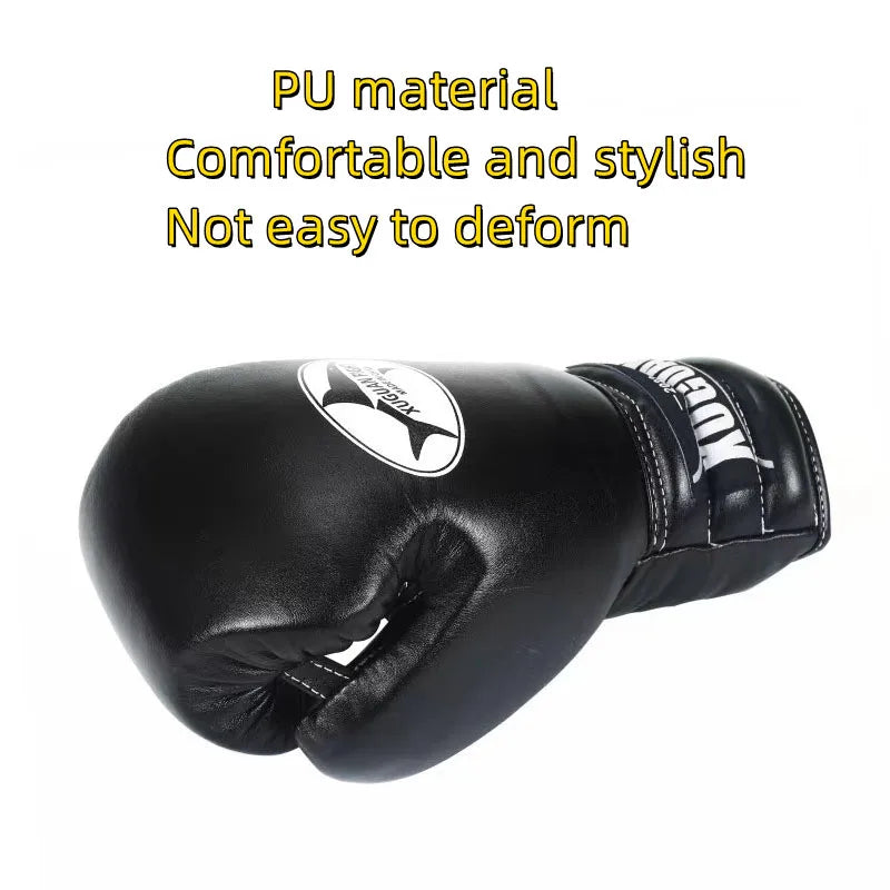 6/8/10/12/14oz Boxing Glove High Quality PU Tether MMA Muay Thai