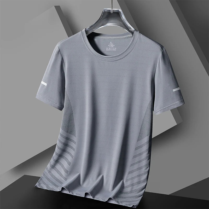 Quick Dry Sport Running T Shirt Men's For 2024 T-Shirt Short Sleeves