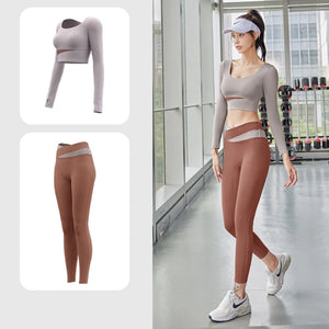 Yoga Sets 2PCS Sport Workout Clothes Femme Activewear Set Girls