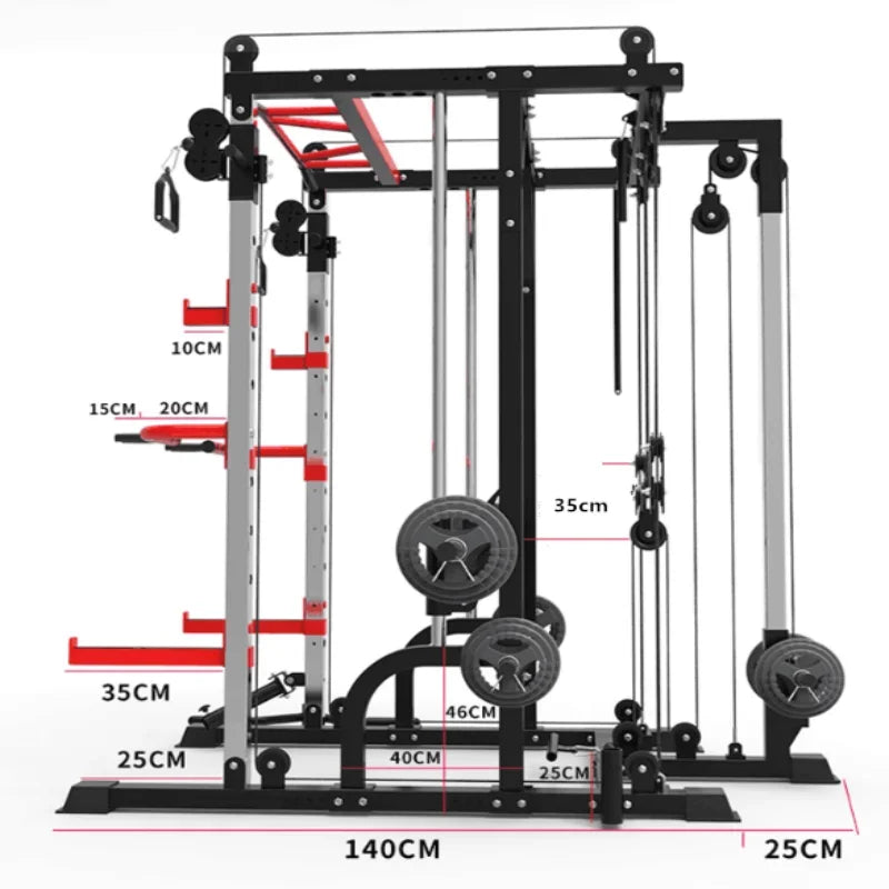 Multifunctional Squat Rack, Comprehensive Training Device, Free Squat