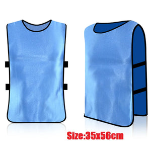 Adults Kids Soccer Pinnies Quick Drying Basketball Football Rugby Team