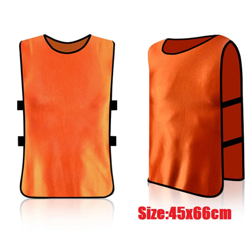 Adults Kids Soccer Pinnies Quick Drying Basketball Football Rugby Team