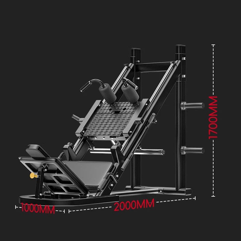 45° inverted pedal machine, gym-specific incline squat machine, home