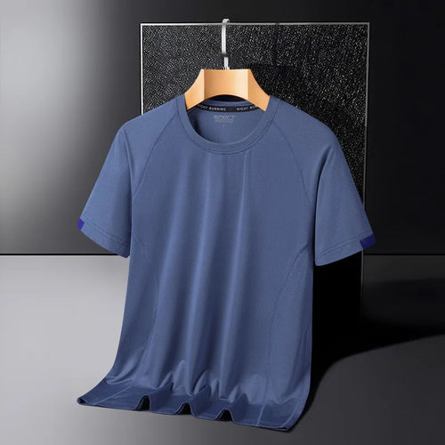 Sport Men'S GYM Quick Dry Mesh T-shirts Fashion For 2023 Summer Short