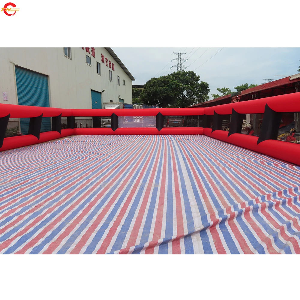 Free Shipping 20x10m/15x8m/12x6m Giant Inflatable Football Pitch