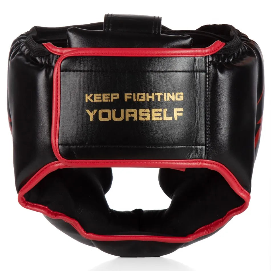 WOSWEIR  Kick Boxing Helmet Men Women PU Karate Muay Thai Guantes De