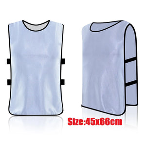 Adults Kids Soccer Pinnies Quick Drying Basketball Football Rugby Team