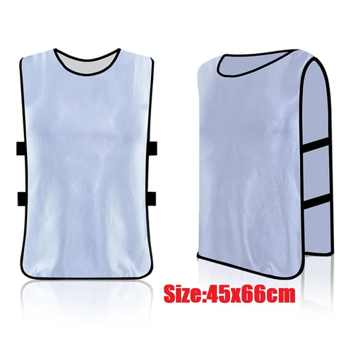 Adults Kids Soccer Pinnies Quick Drying Basketball Football Rugby Team