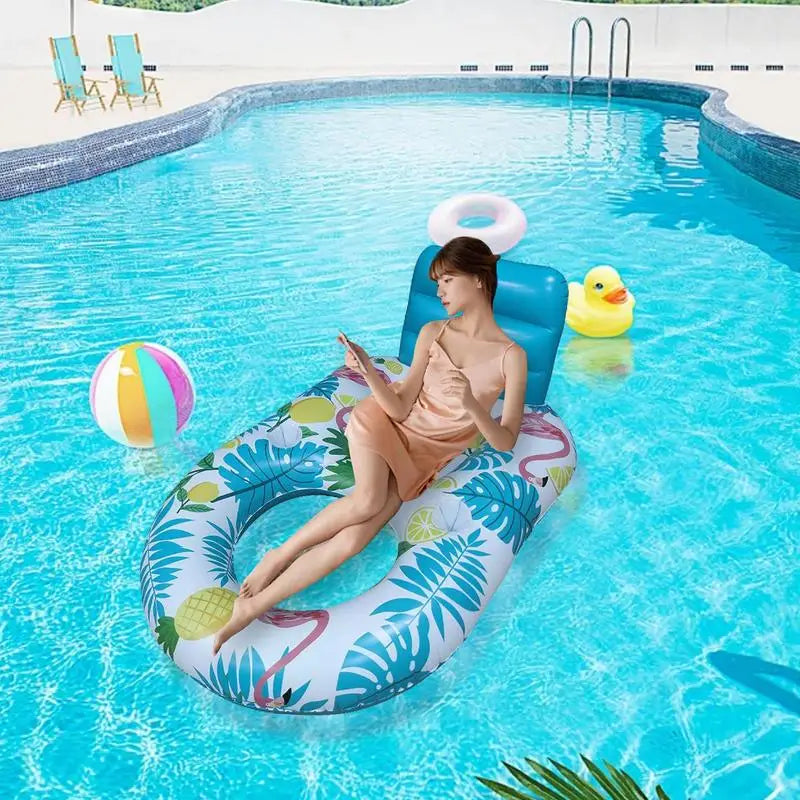 Inflatable Swimming Float Adult Pool Float Sun Tan Tub Sunbathing