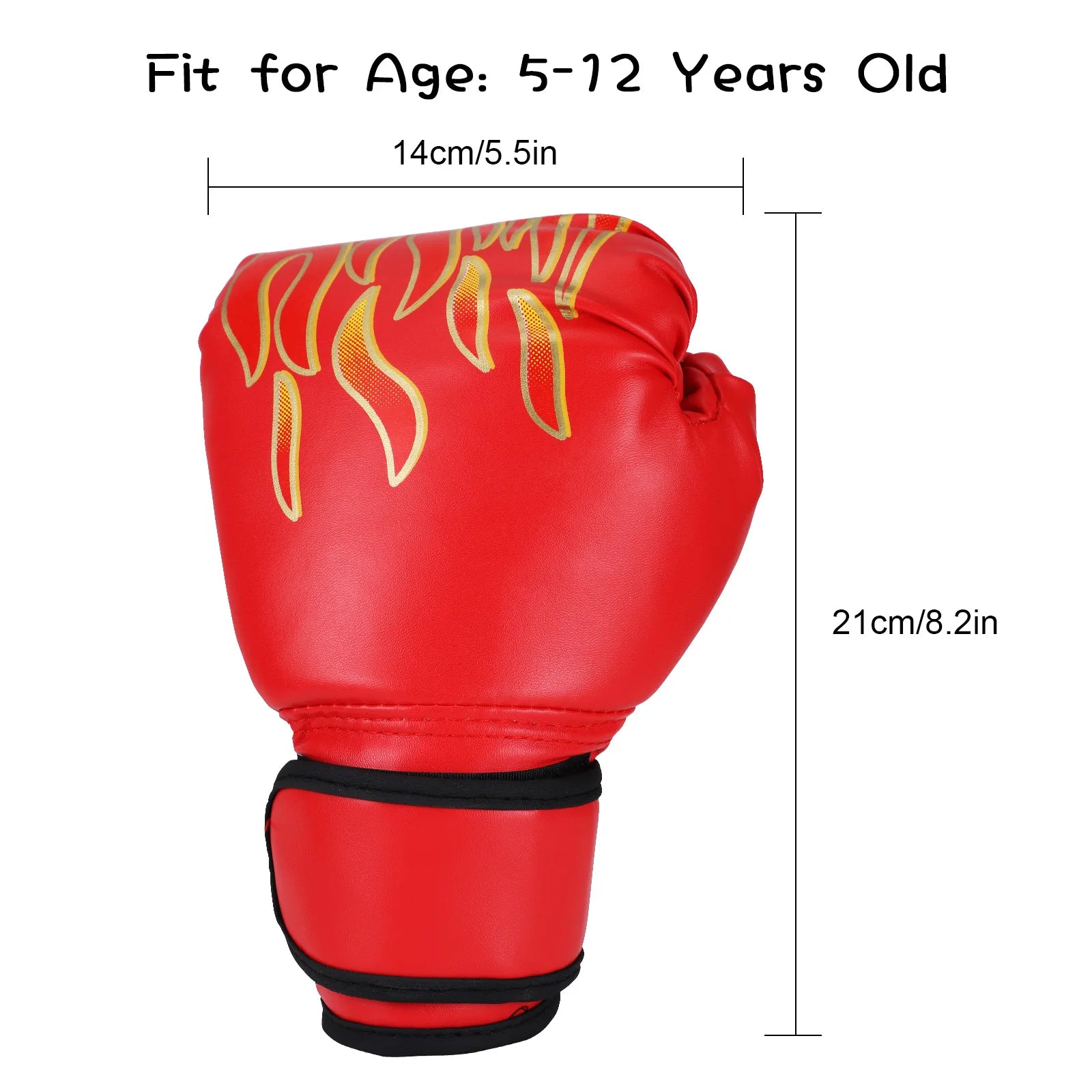 Boxing Glove Leather Kickboxing Protective Glove Kids Children