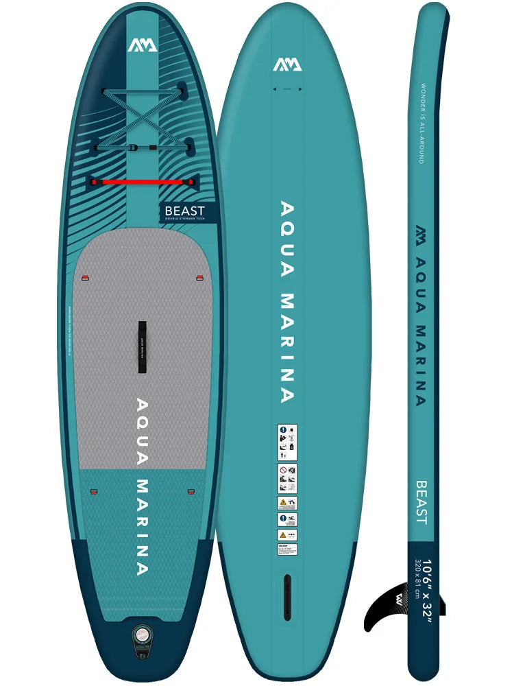 2023 AQUA MARINA surfboard BEAST 320*81*15cm inflatable SUP stand up