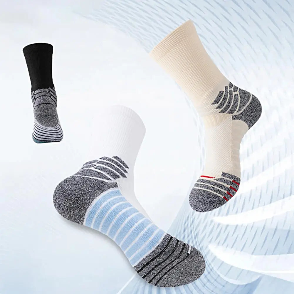 Wear-resistant 1 Pair Cozy Autumn Winter Long Socks Sport Wear Soft