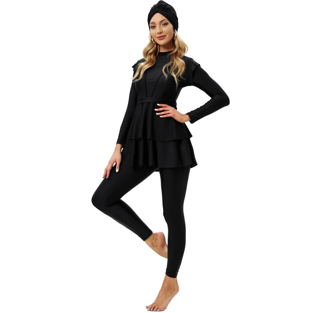 Women Muslim Swimwear Islamic Muslimah Burkinis Hijab Wear Bathing