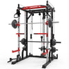 Smith Machine Power Cage with Crossover Cable Machine and LAT Pulldown