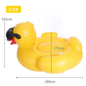 New Cool 190cm Super Large Black Swan Swimming Inflatable Floating Row