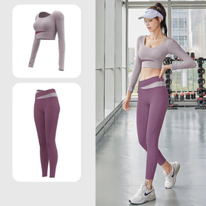 Yoga Sets 2PCS Sport Workout Clothes Femme Activewear Set Girls