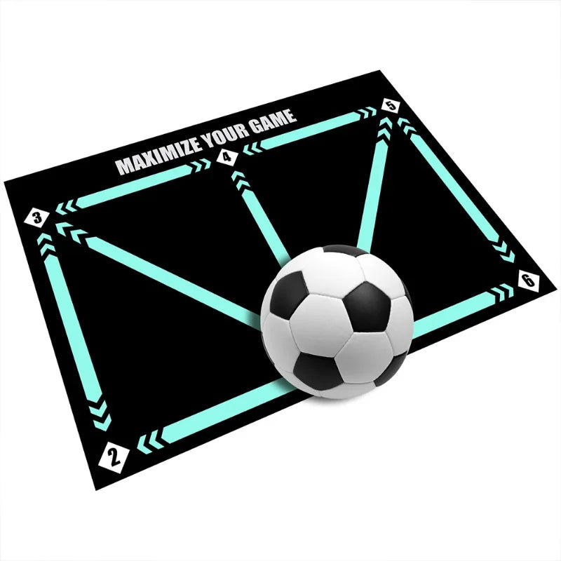 Football Training Mat Durable Non Slip Foldable Kids Adults Dribble