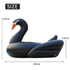 New Cool 190cm Super Large Black Swan Swimming Inflatable Floating Row