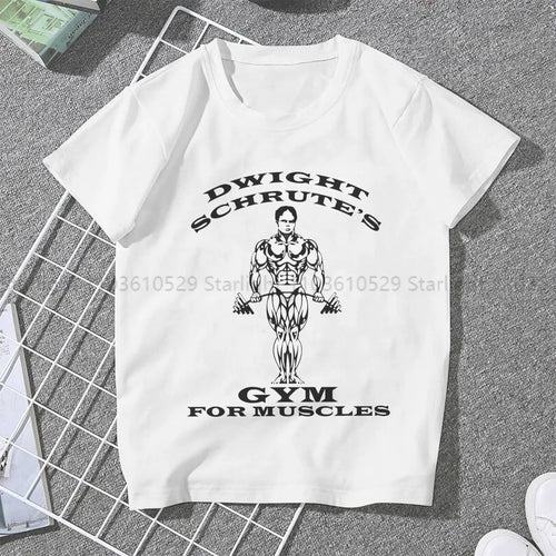 The Office Girls T Shirt Dwight Schrute's Gym For Muscles Female Tops